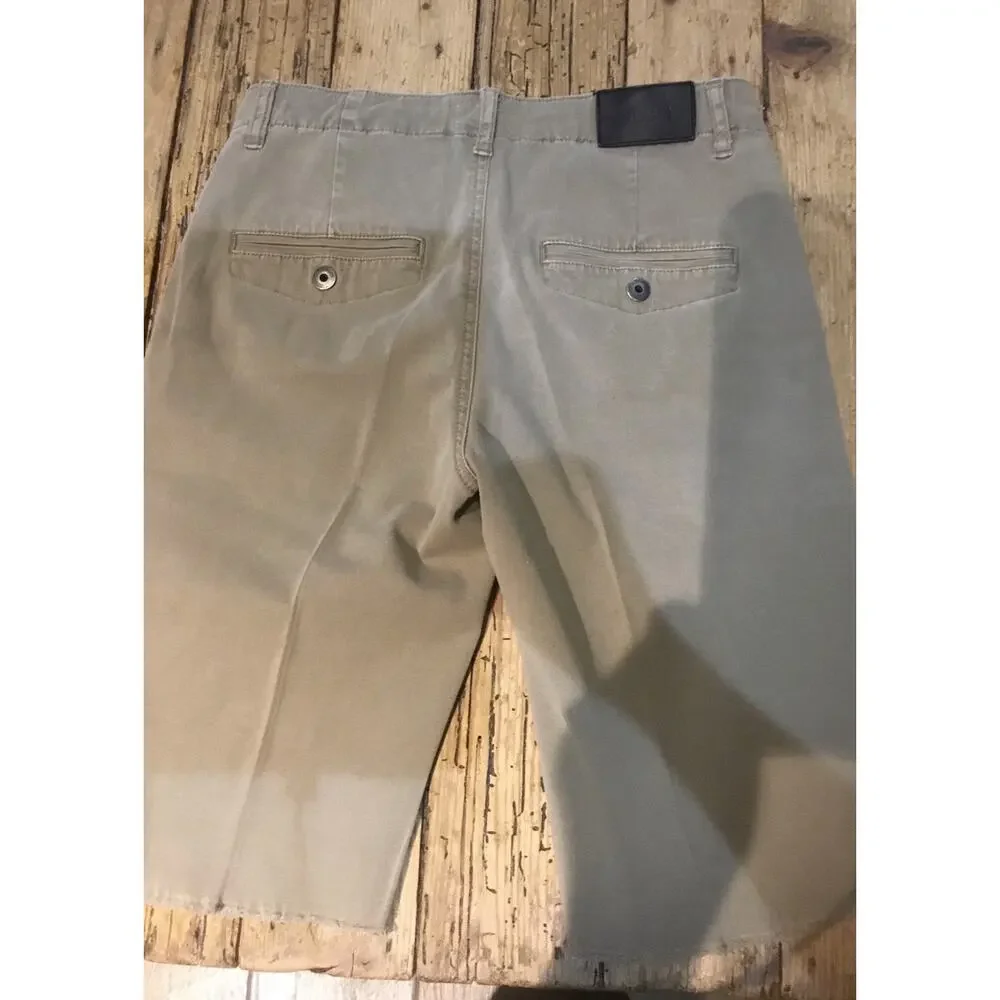 hudson shorts Cutoff Bermuda Length tan boys size 18